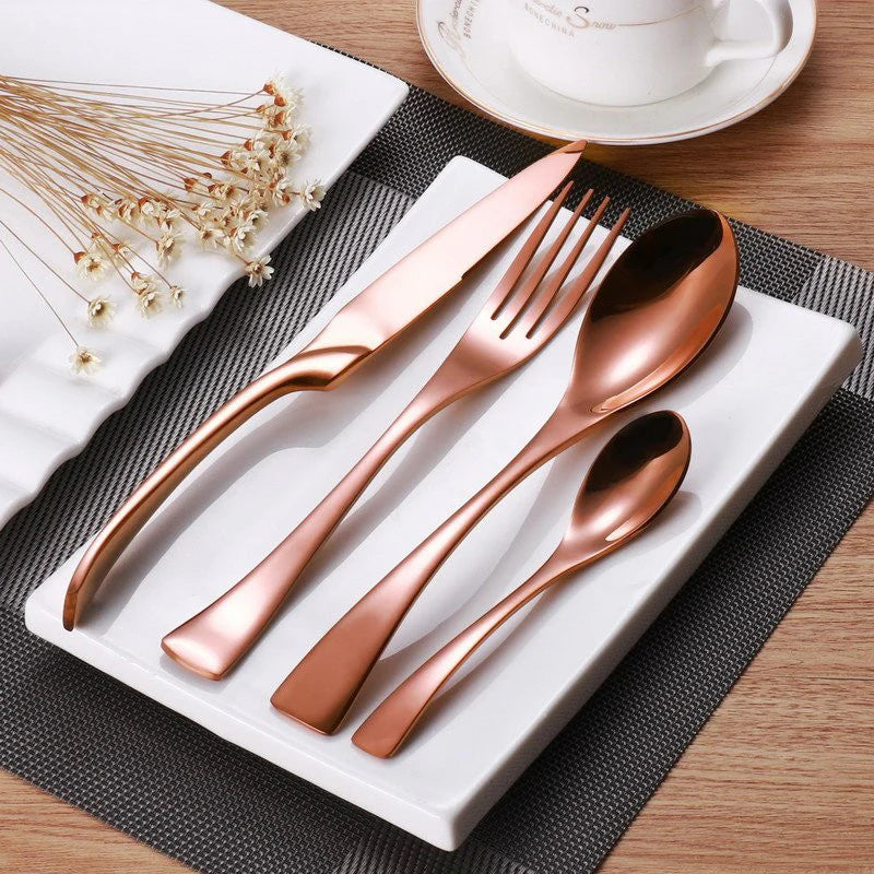 Nikkuri - Premium Copper Cutlery 24 Set